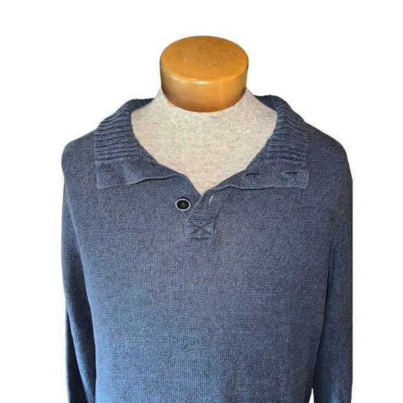 Urban Pipeline Mens Blue Collared Pullover Sweater Large - Picture 4 of 7
